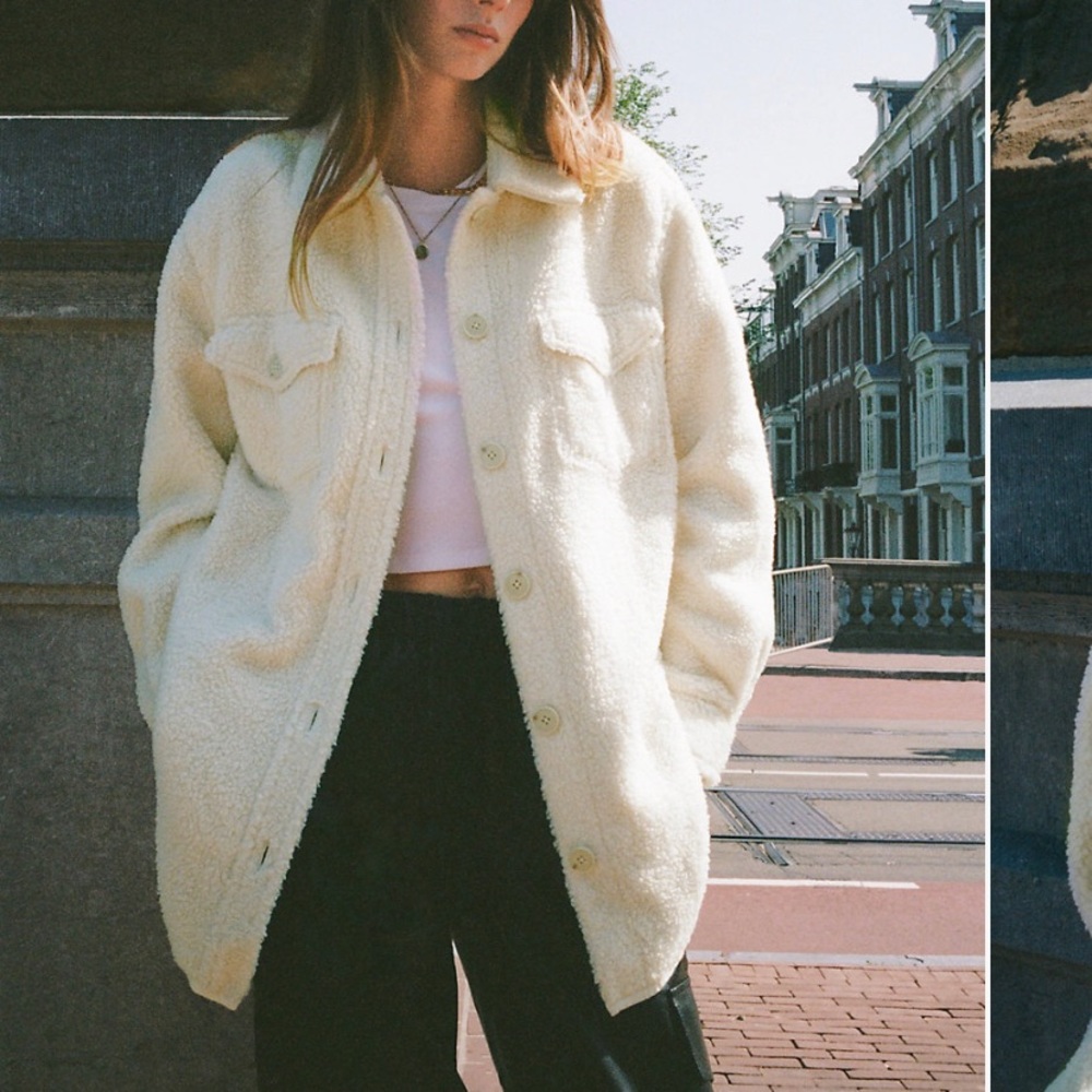 Aritzia Wilfred Free Sherpa Ganna Jacket size Small